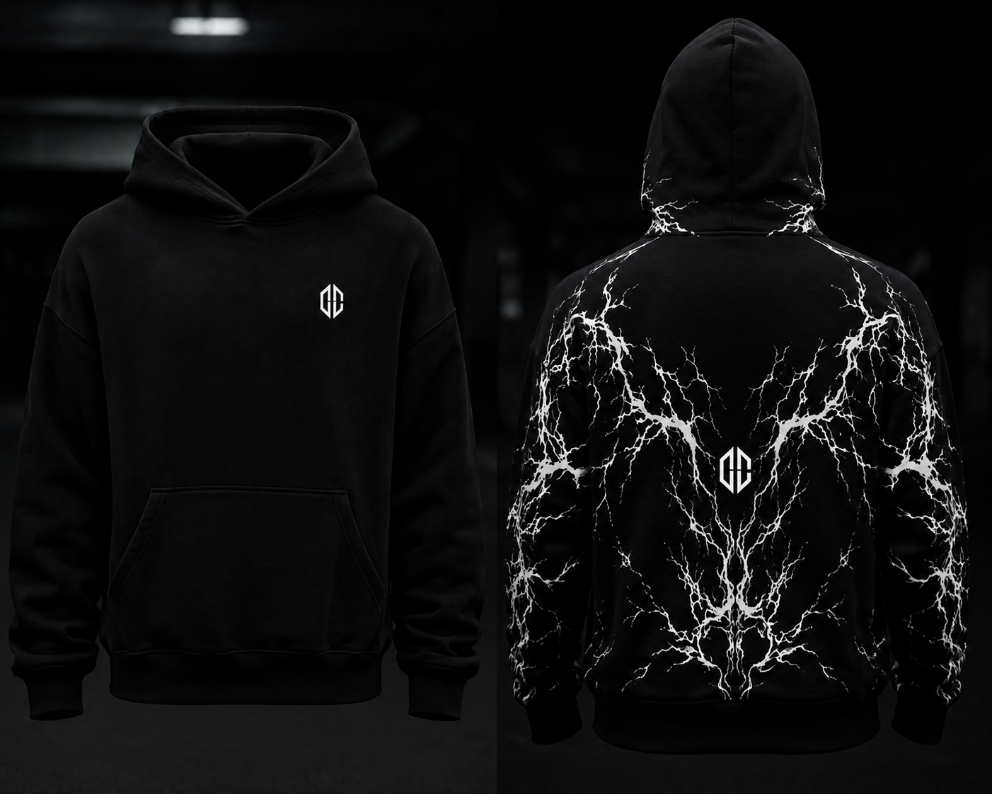 Obsidian Reflective Hoodie